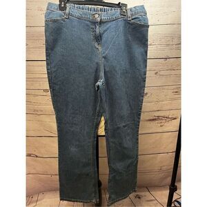 Liz Lange Maternity Jeans Blue Denim Size 12 Bootcut Stretch Comfort Waist